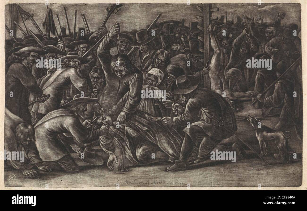 Verminking van de lichamen van de gebroeders De Witt, 1672.The