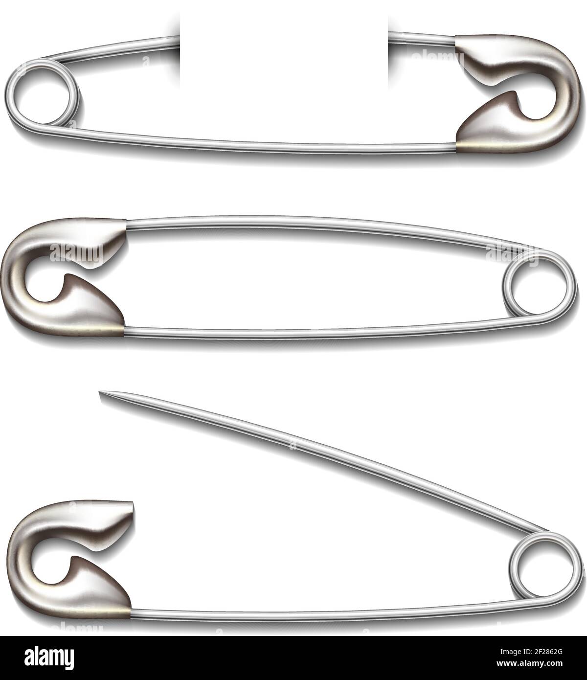 vector safety pin Isolated on white background Stock Vector Image & Art ...
