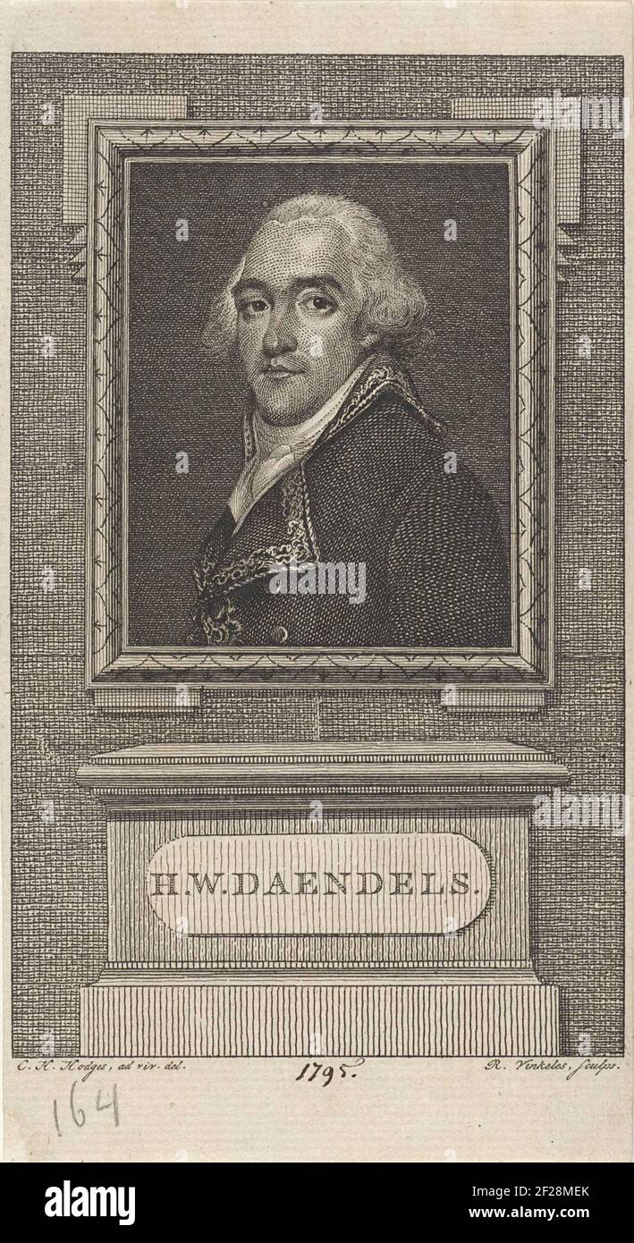 Portrait of Hendrik Willem Daendels.Portrait of the Dutch General