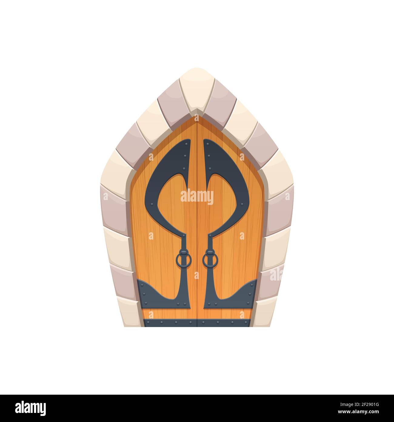 Arched metal gates Stock Vector Images Alamy