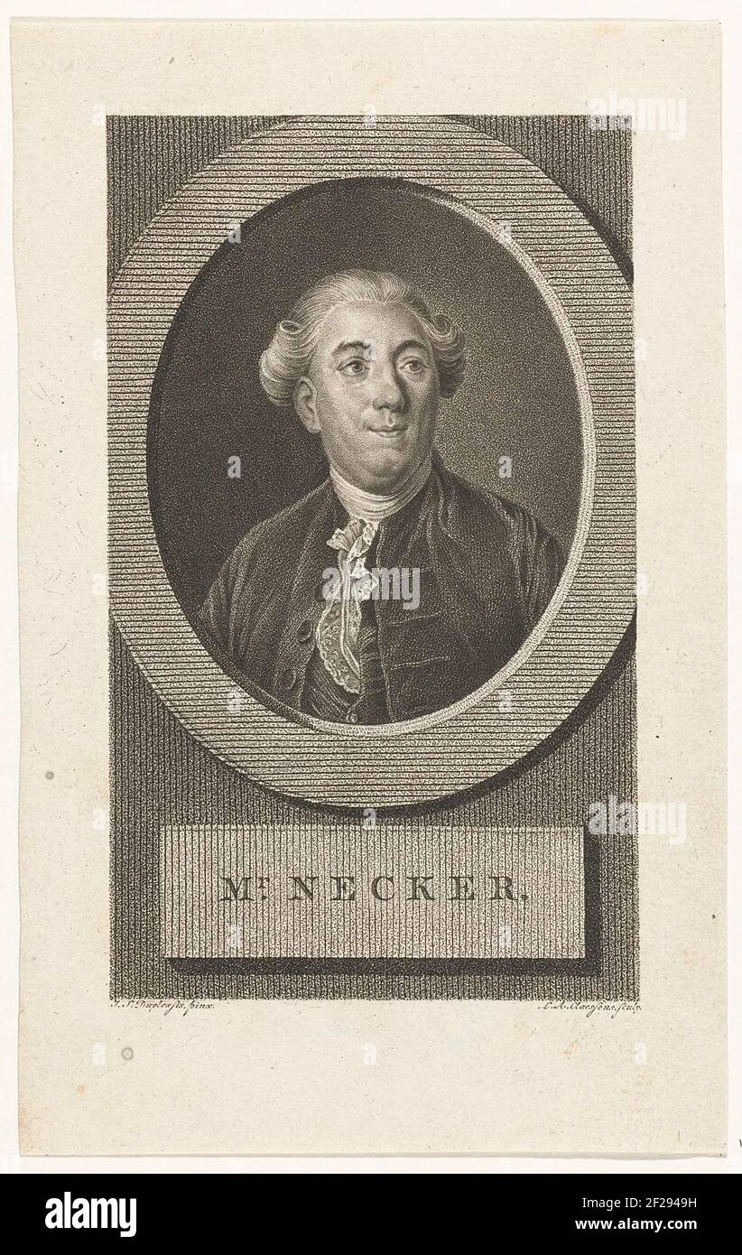 Portrait of Jacques Necker Stock Photo Alamy