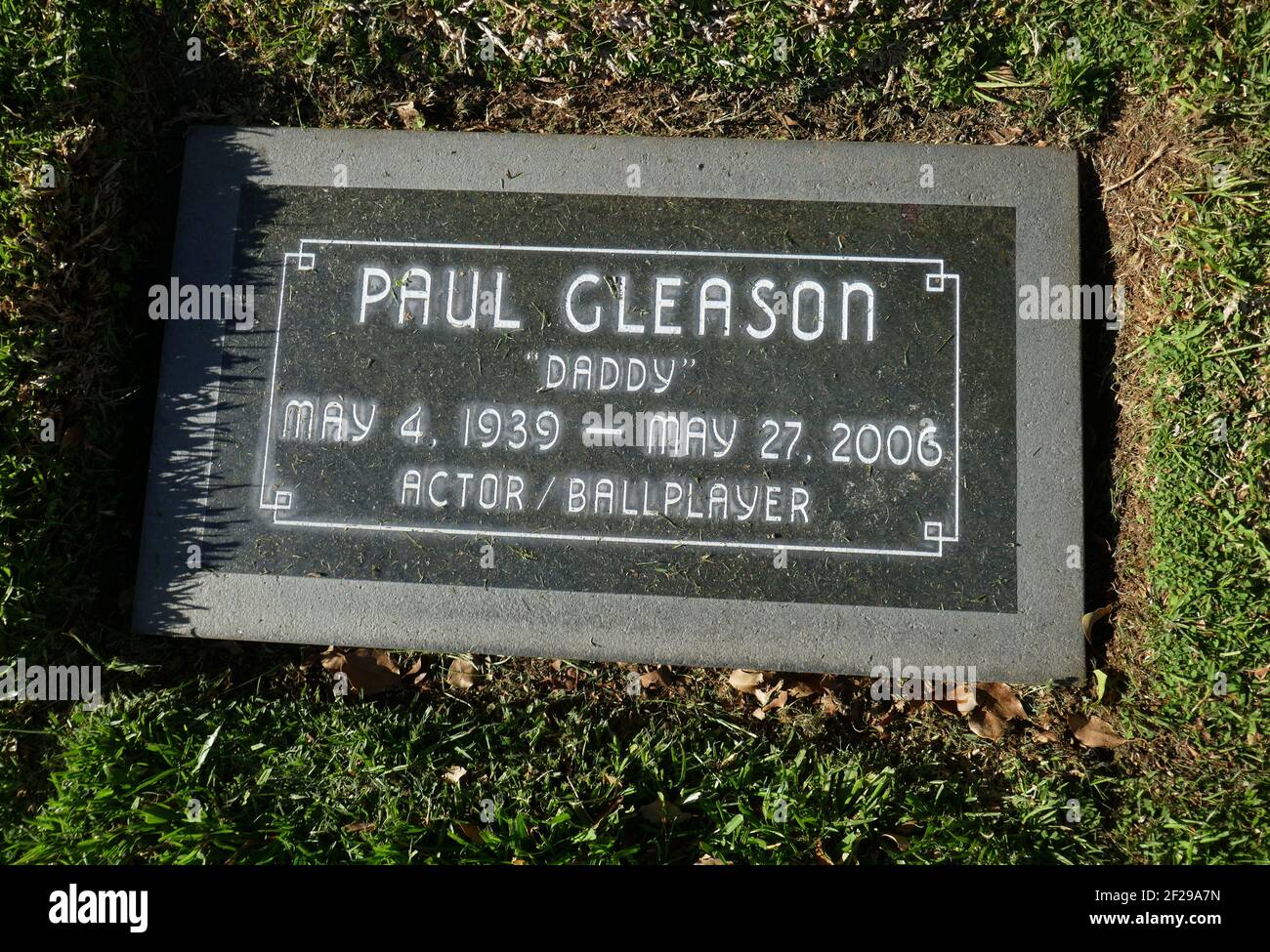 Los Angeles, California, USA 9th March 2021 A general view of atmosphere of actor Paul Gleason's grave at Pierce Brothers Westwood Village Memorial Park on March 9, 2021 in Los Angeles, California, USA. Photo by Barry King/Alamy Stock Photo Stock Photo