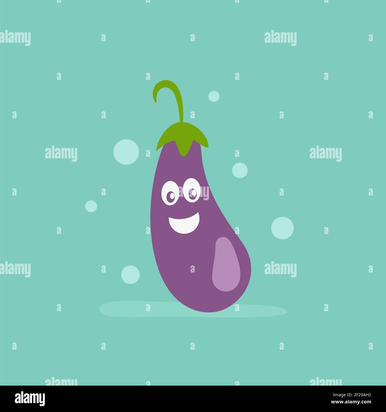 Aubergine plant Stock Vector Images - Alamy