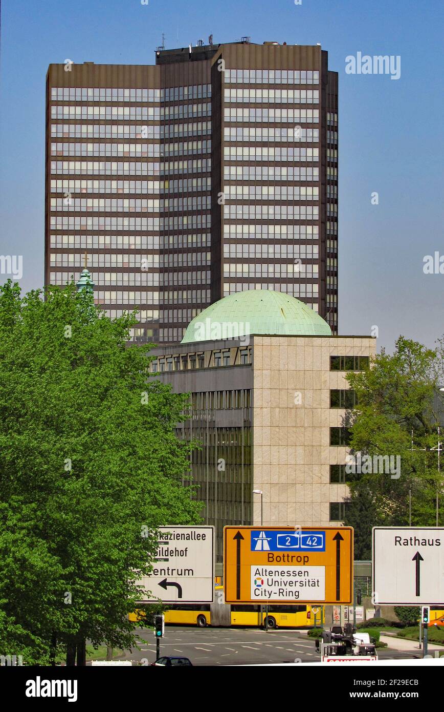 Black Town Hall of the City Essen, NRW, Germany, Europe, 2020 Stock Photo