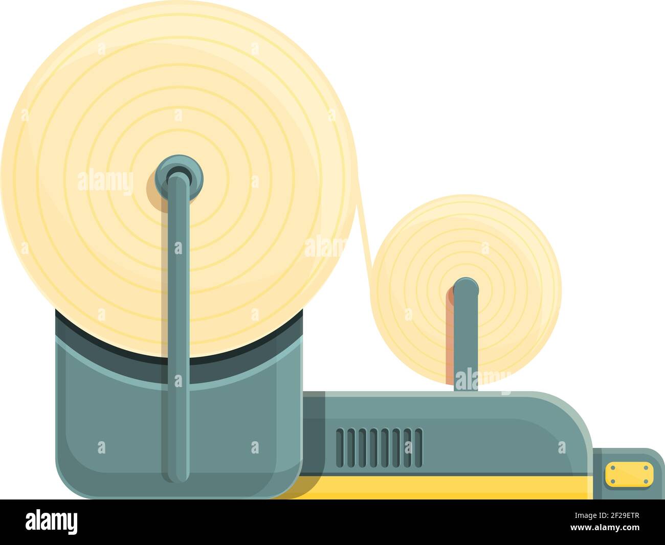 Paper production factory icon. Cartoon of paper production factory vector icon for web design isolated on white background Stock Vector