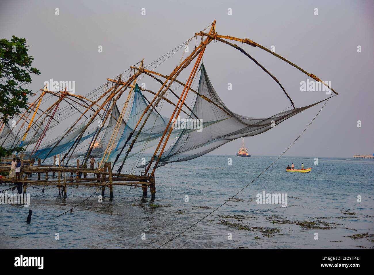 Chinese Fishing Nets, Kochi, Cochin, Kerala, India Stock Photo Alamy