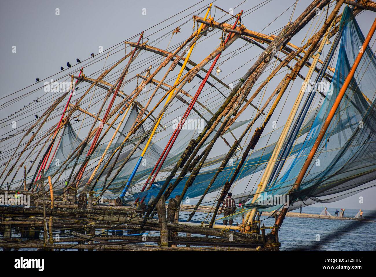 Chinese Fishing Nets, Kochi, Cochin, Kerala, India Stock Photo Alamy
