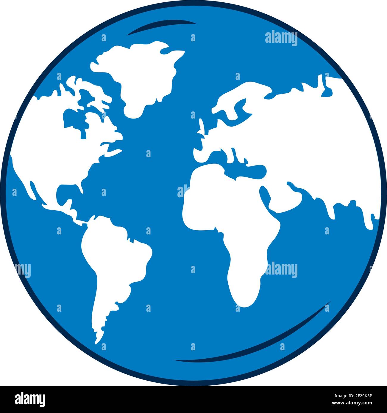 earth planet on white background Stock Vector Image & Art - Alamy