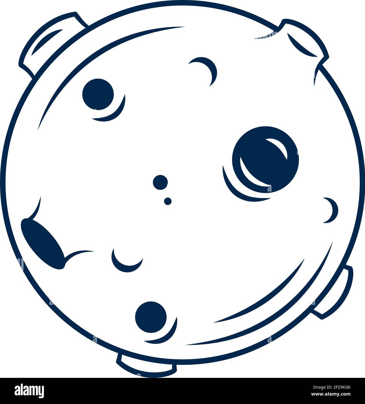 space moon on white background Stock Vector Image & Art - Alamy