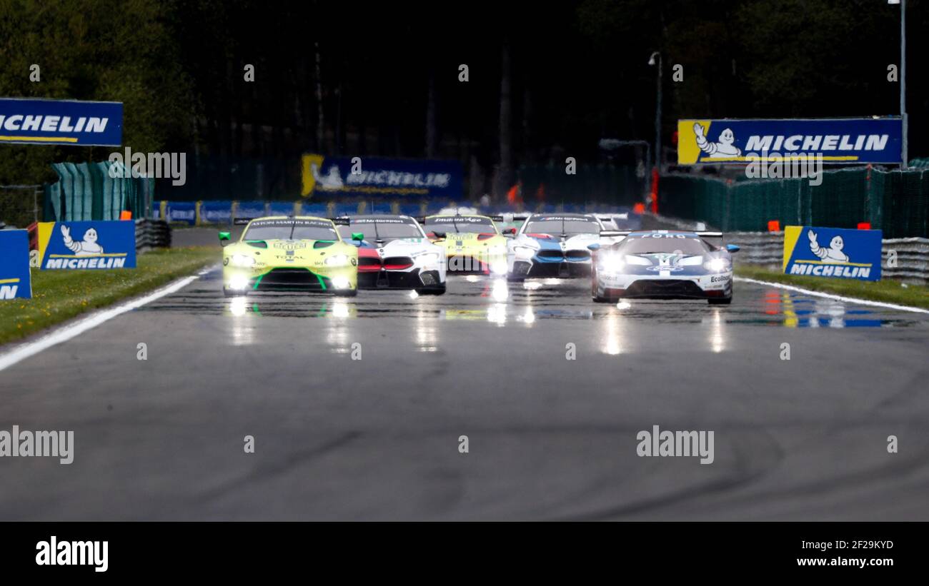 67 PRIAULX Andy (gbr), TINCKNELL Harry (gbr), BOMARITO Jonathan (USA),Ford GT team Ford Chip Ganassi team UK, action 97 LYNN Alexander (gbr), MARTIN Maxime (bel), Aston Martin Vantage team Aston Martin racing, action during the 2019 FIA WEC World Endurance Championship, 6 Hours of Spa from May 2 to 4 , at Spa Francorchamps, Belgium - Photo Frederic Le Floc'h / DPPI Stock Photo