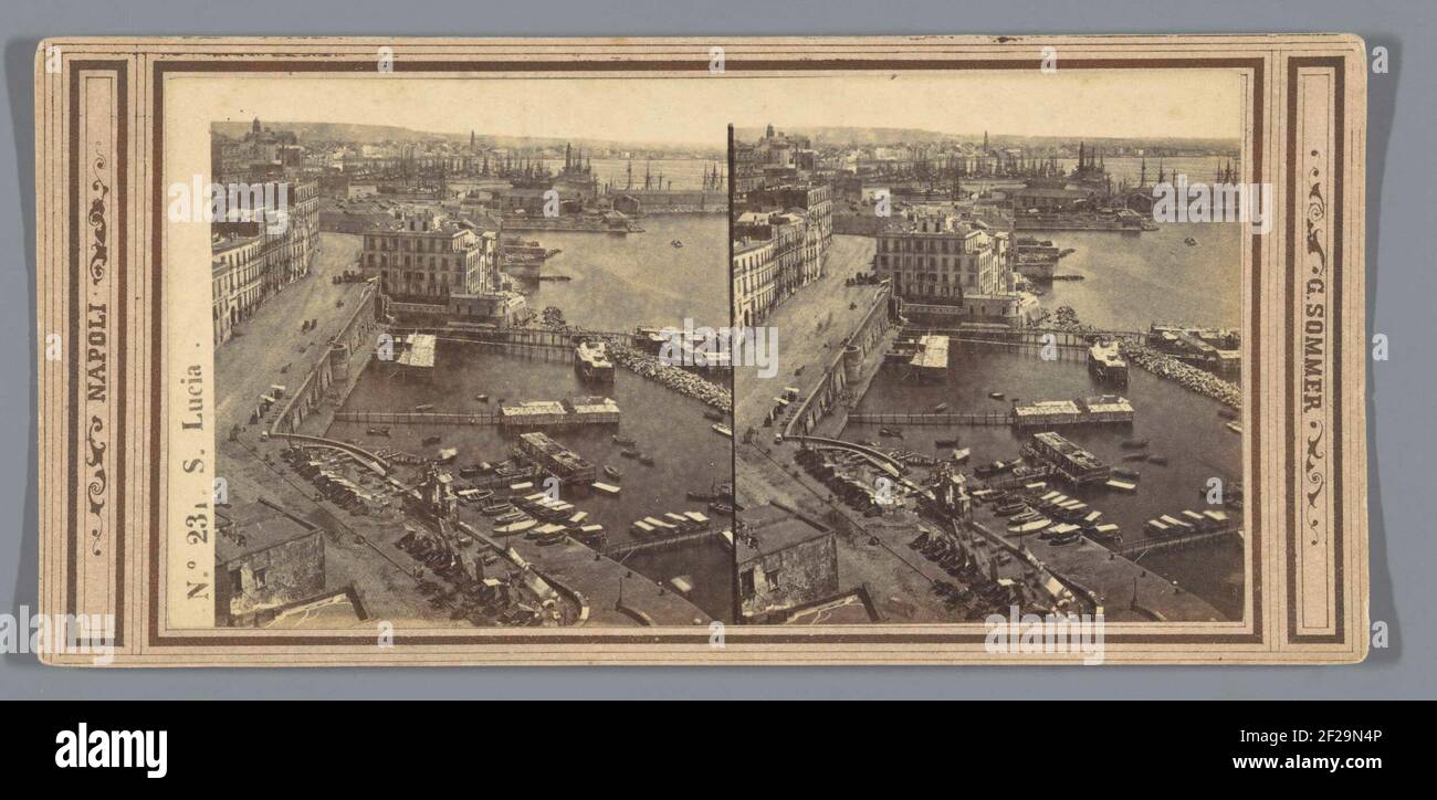 View of Santa Lucia in Naples; S. Lucia; Napoli Stock Photo Alamy