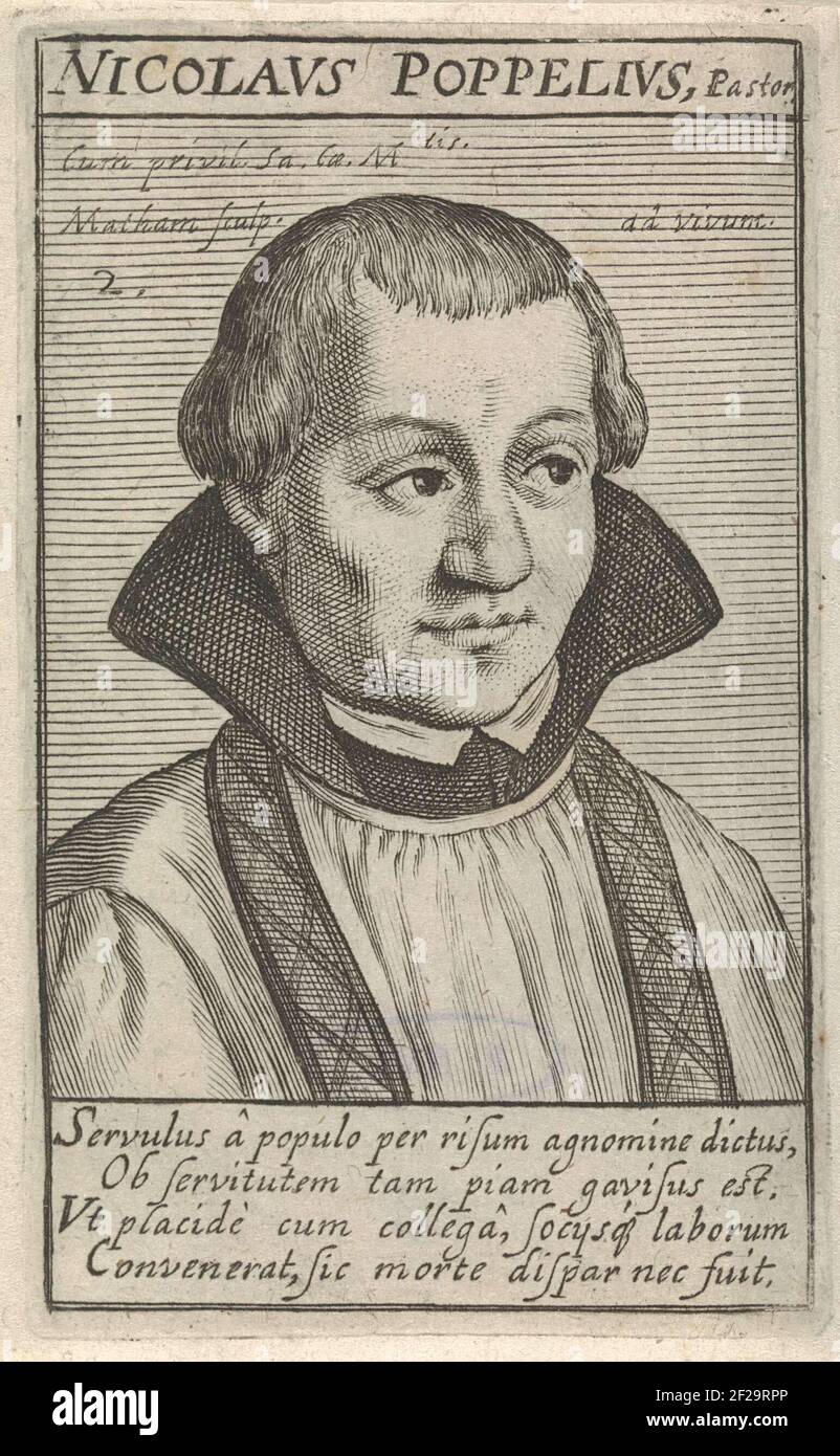 Portrait of the Holy Nicolaas Poppel, one of the nineteen Catholic ...