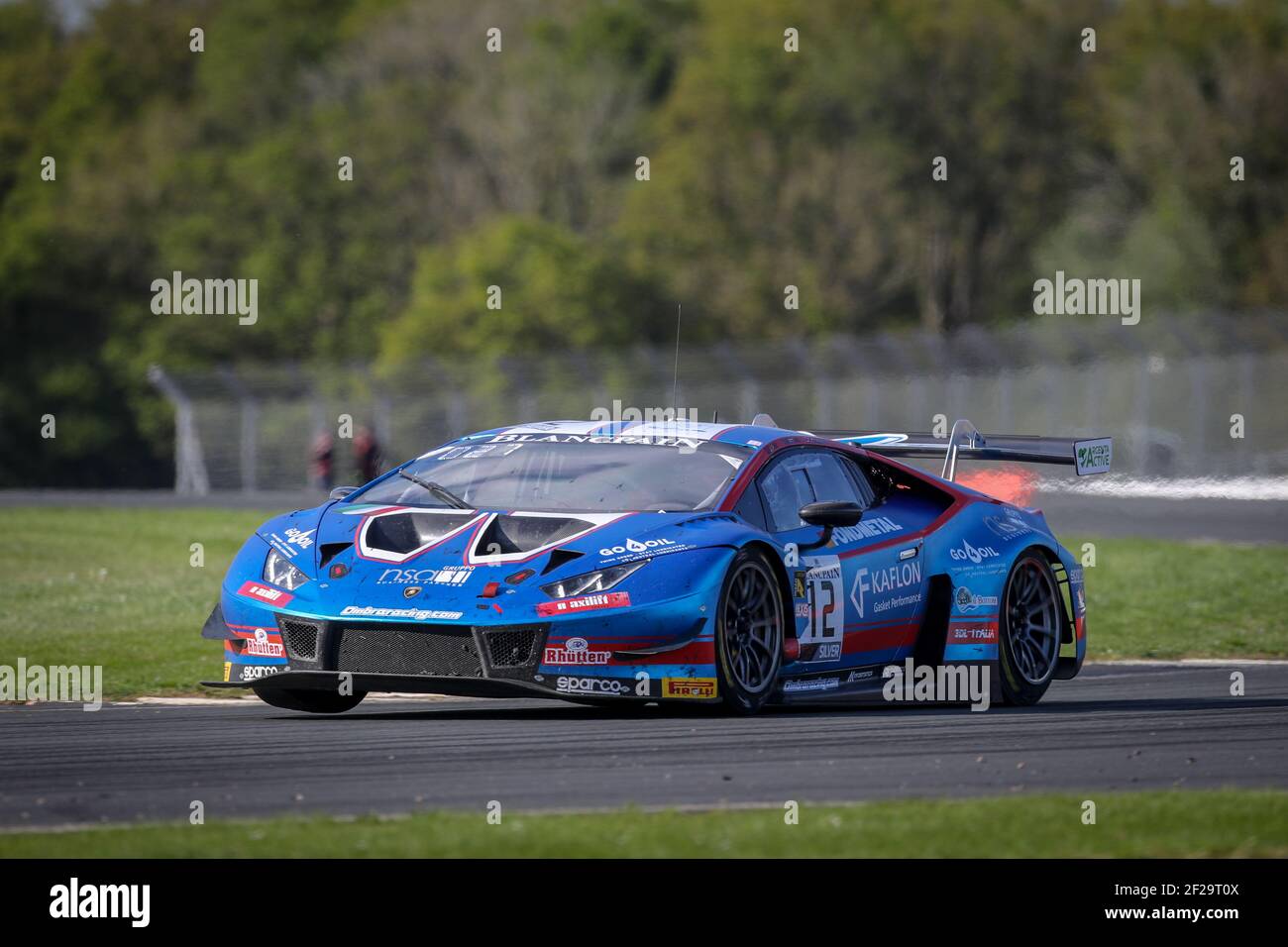 12 Denis Dupont Dean Stoneman Stefano Gattuso Lamborghini Huracan GT3 2019 Ombra Racing action during Blancpain GT Series Endurance Cup 2019 at Silverstone from May 10 to 12 2019 Photo Alex Guillaumot...