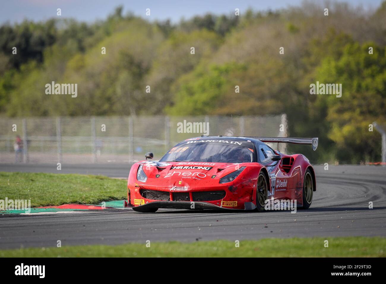 444 Jens Liebhauser Andrzej Lewandowski Florian Scholze Ferrari 488 Gt3 Hb Racing Action During Blancpain Gt Series Endurance Cup 2019 At Silverstone From May 10 To 12 2019 Photo Alex Guillaumot Dppi Stock Photo Alamy