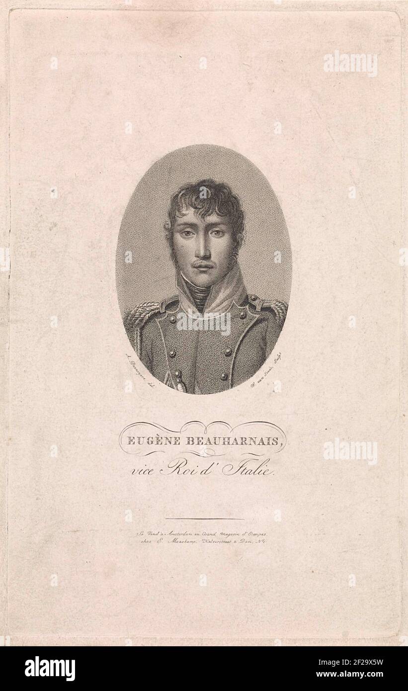 Portrait Of Eugène De Beauharnais.portrait Of Eugène De Beauharnais, Son Of Joséphine De Beauharnais, Napoleon Bonaparte Stepson. 