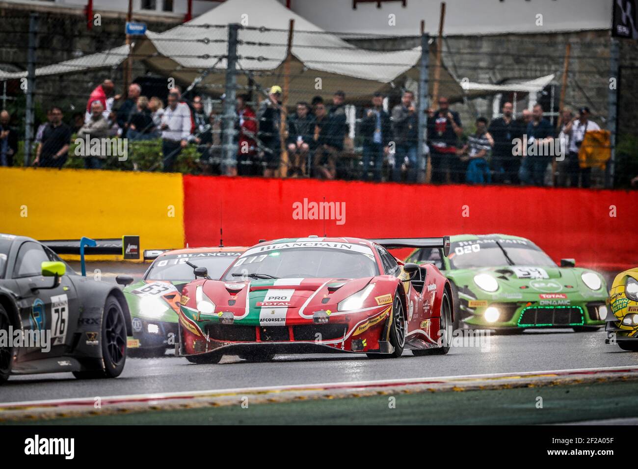 Tidlig brændt forvisning during the 2019 Blancpain Endurance Series championship 24 Hours of Spa,  from July 24 to 28, Spa Francorchamps, Belgium - Photo Frederic Le Floc'h /  DPPI Stock Photo - Alamy