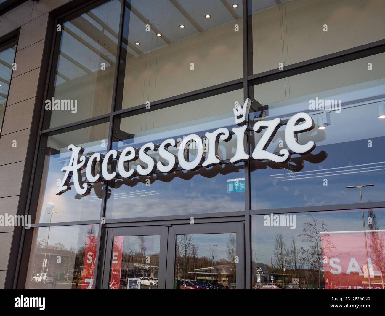 Accessorize store front and sign, Rushden Lakes Shopping Centre