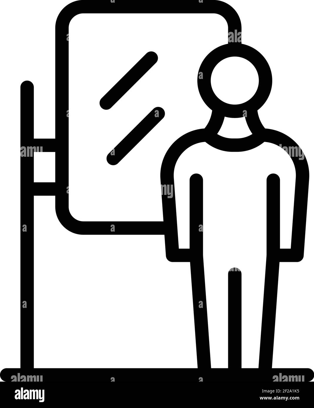 Self-esteem home mirror icon. Outline self-esteem home mirror vector ...