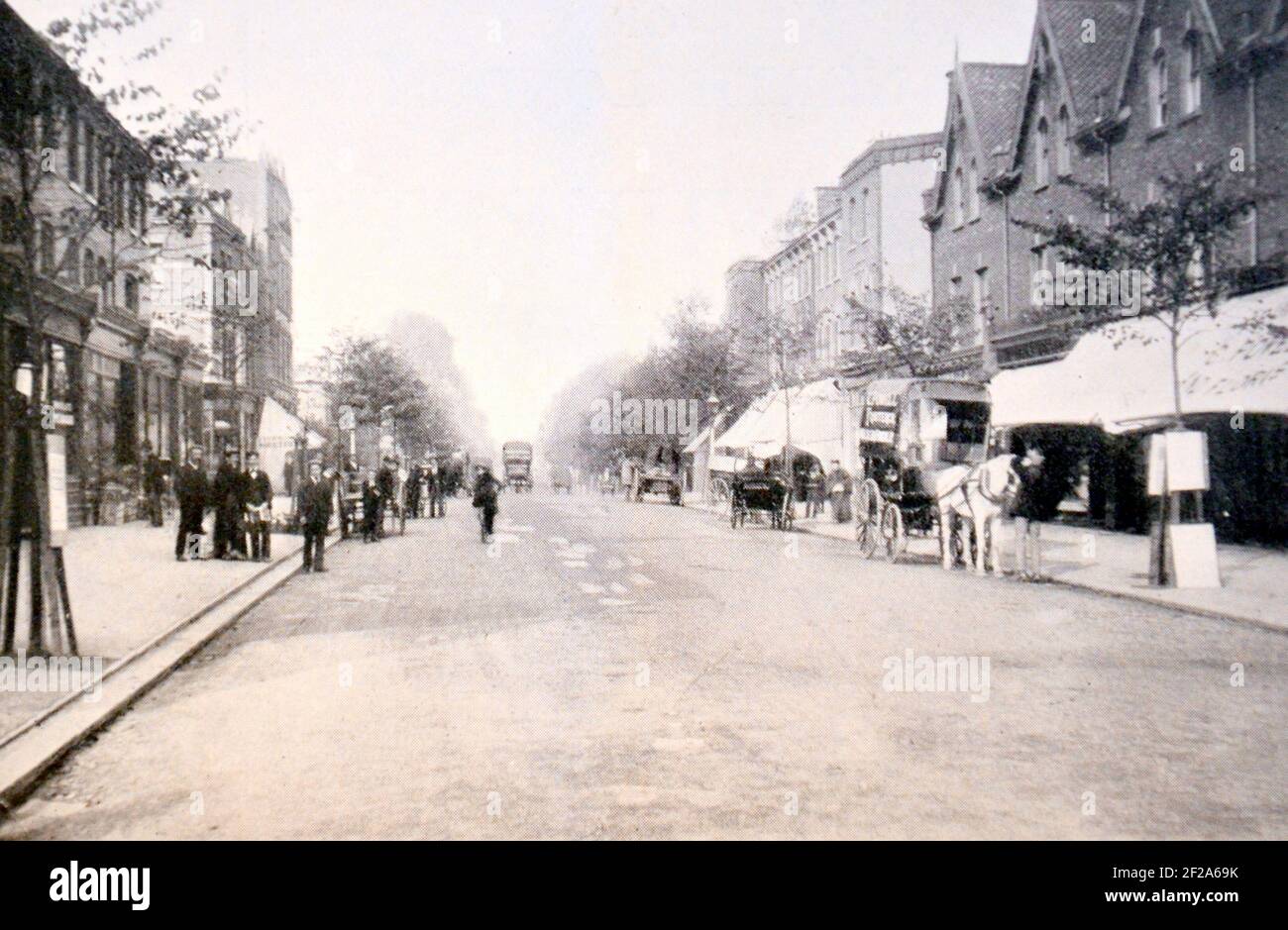 High Street North Finchley, London, England, United Kingdom. From the