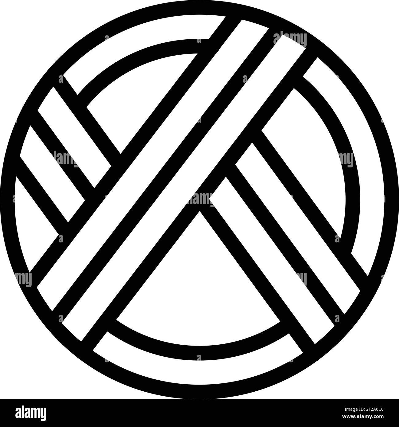 Knitting cotton ball icon. Outline Knitting cotton ball vector icon for