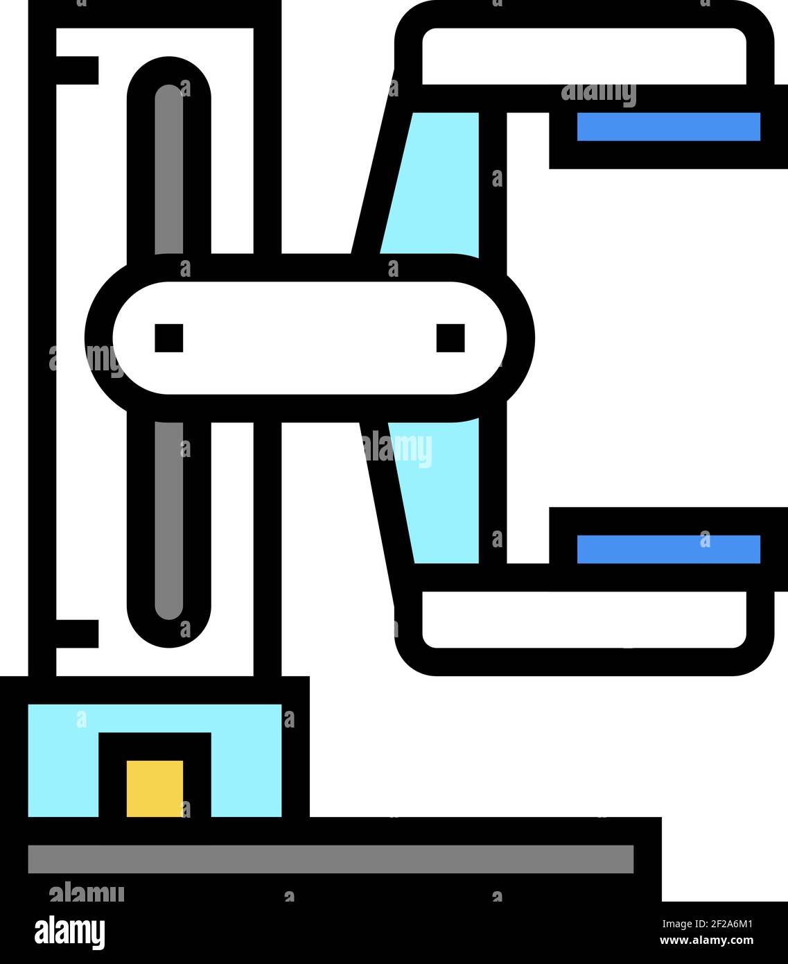 radiology medical equipment color icon vector illustration Stock Vector ...