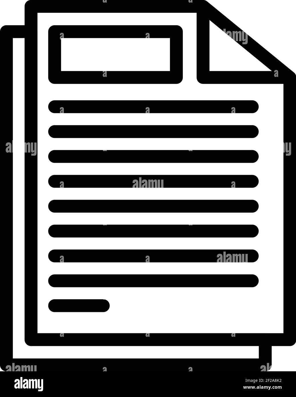 Documents interface icon. Outline Documents interface vector icon for ...