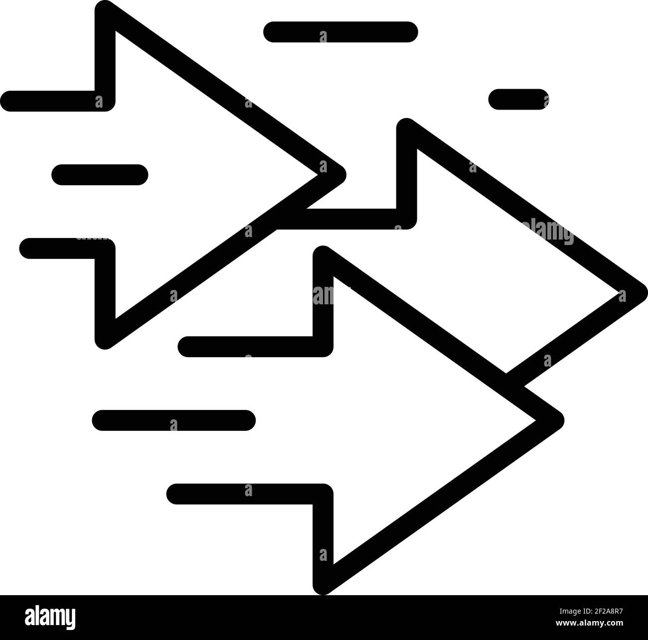 Arrows interface icon. Outline Arrows interface vector icon for web ...