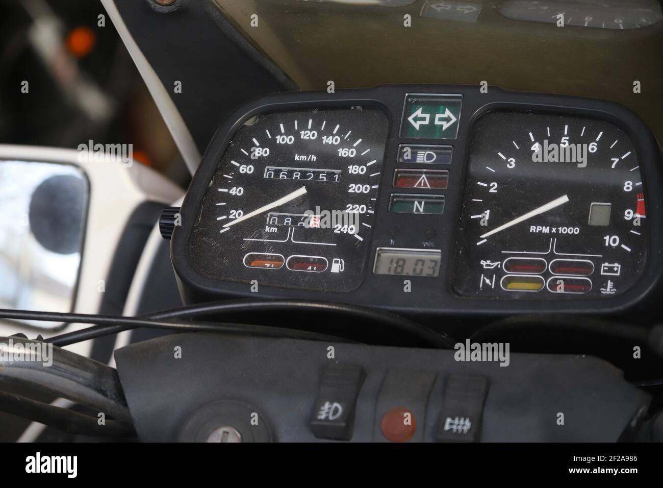 speedometer of a motorcycle Stock Photo - Alamy