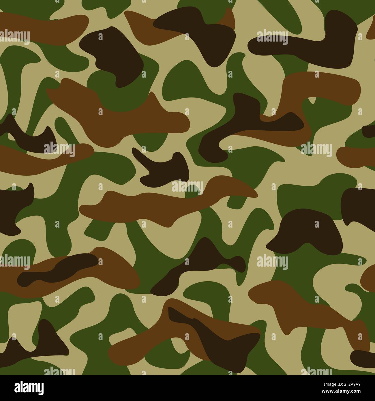 Seamless camouflage pattern green and brown colors Stock Vector Image ...