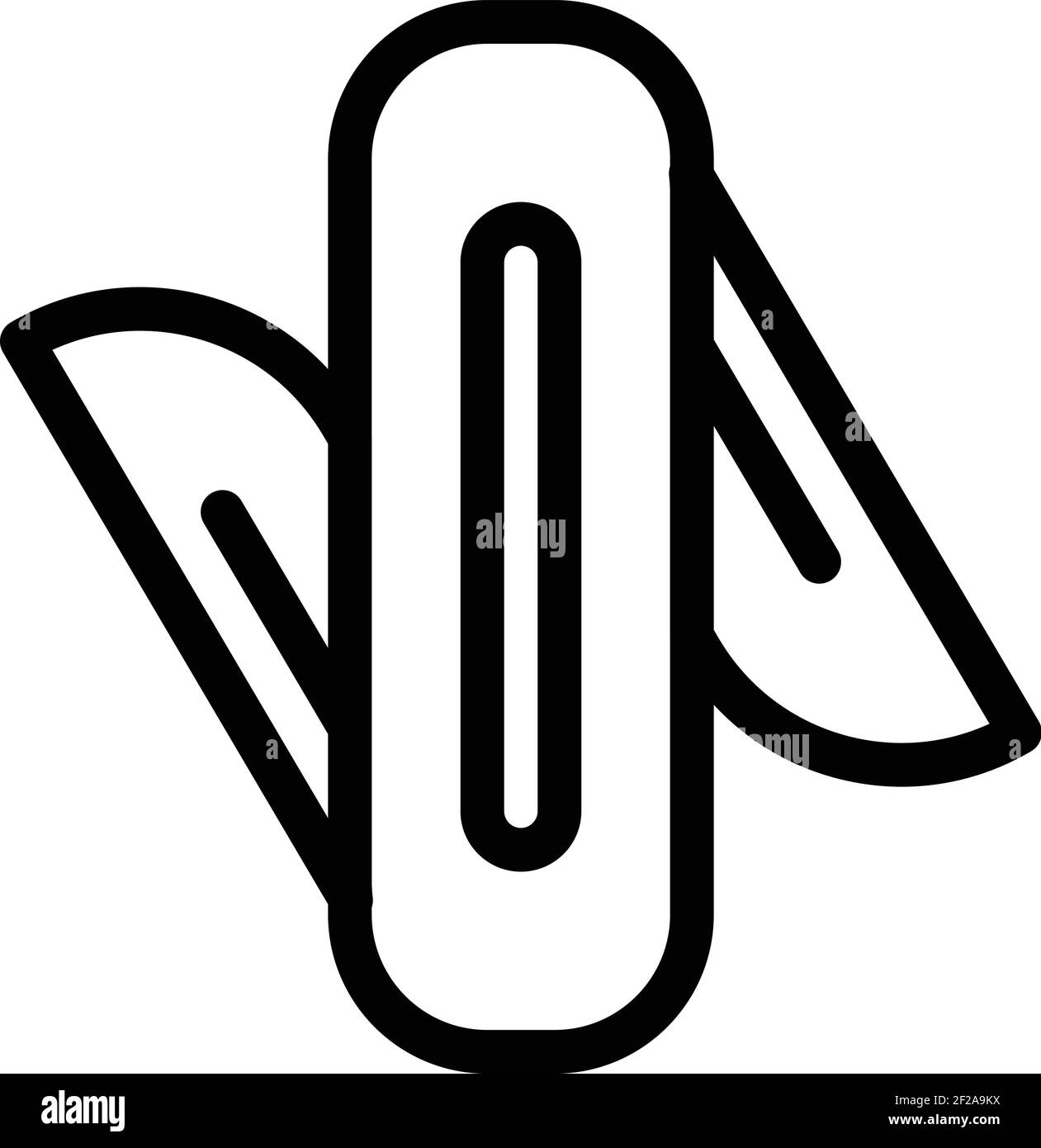 Multitool small knife icon. Outline Multitool small knife vector icon for web design isolated on white background Stock Vector