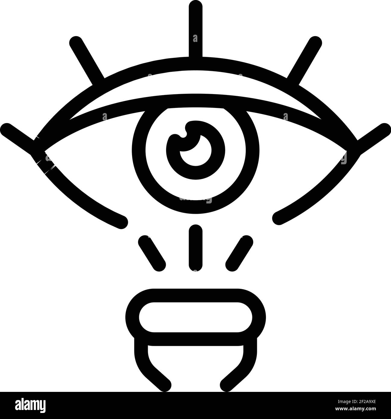Optometry surgery icon. Outline Optometry surgery vector icon for web ...