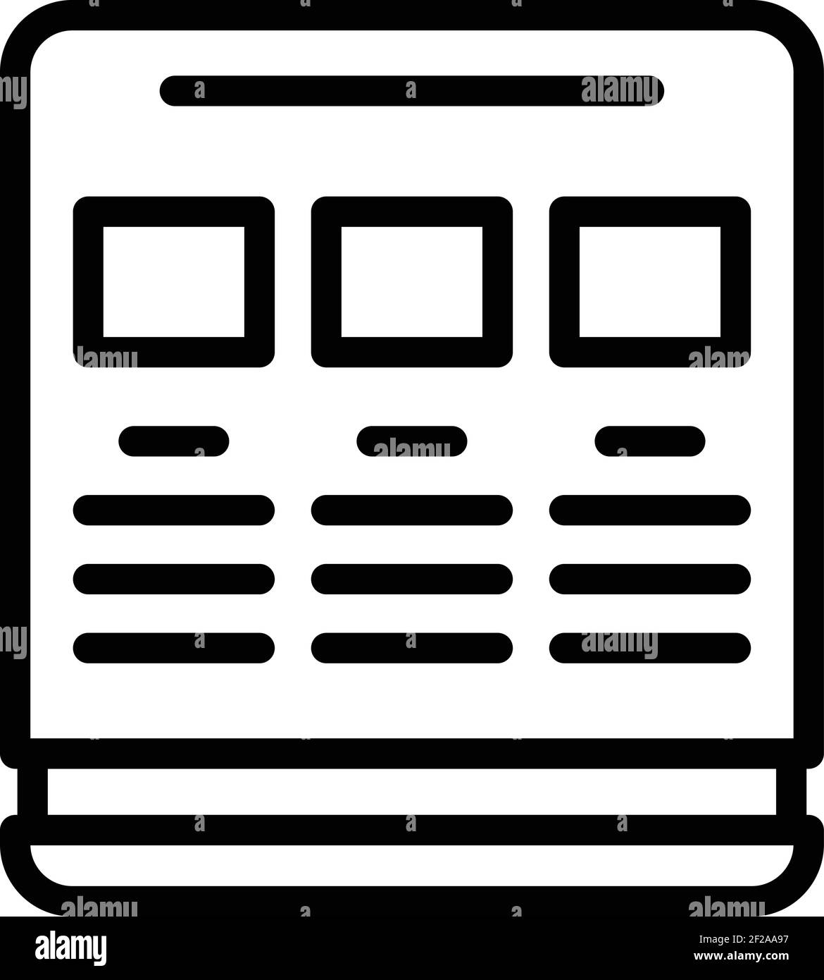 Software interface icon. Outline Software interface vector icon for web ...