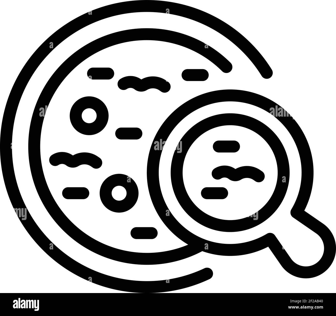 Petri dish icon. Outline petri dish vector icon for web design isolated