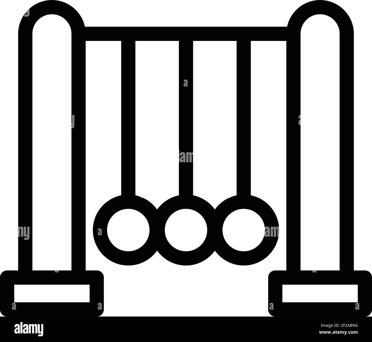 Pendulum icon. Outline Pendulum vector icon for web design isolated on