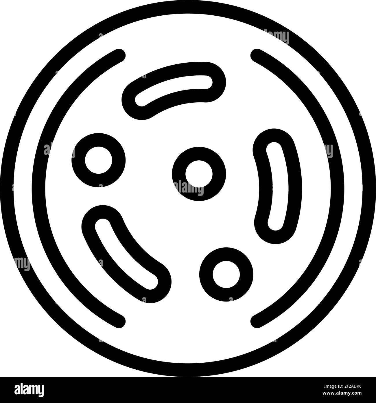 Science petri dish icon. Outline science petri dish vector icon for web ...
