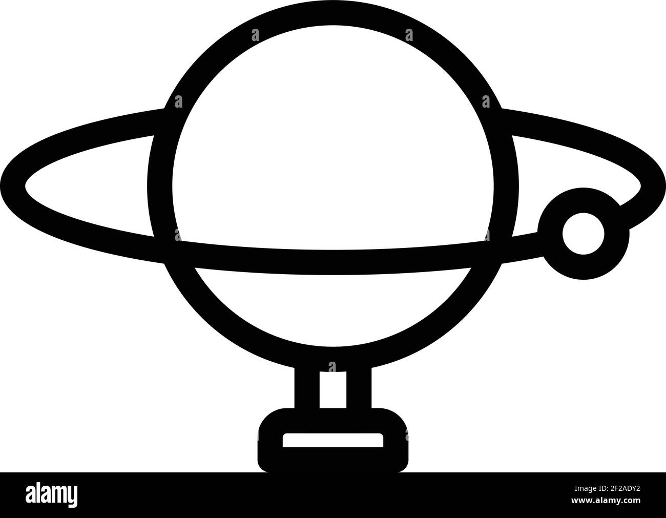 Perpetual Motion Globe Icon Outline Perpetual Motion Globe Vector Icon