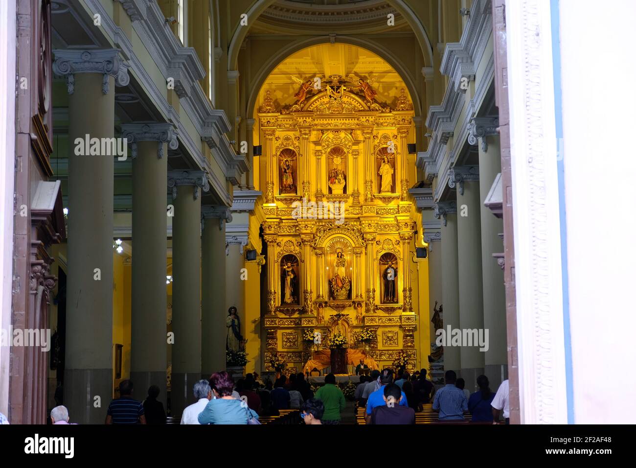 Ecuador Guayaquil - Catholic church San Francisco - Iglesia de San Francisco Stock Photo