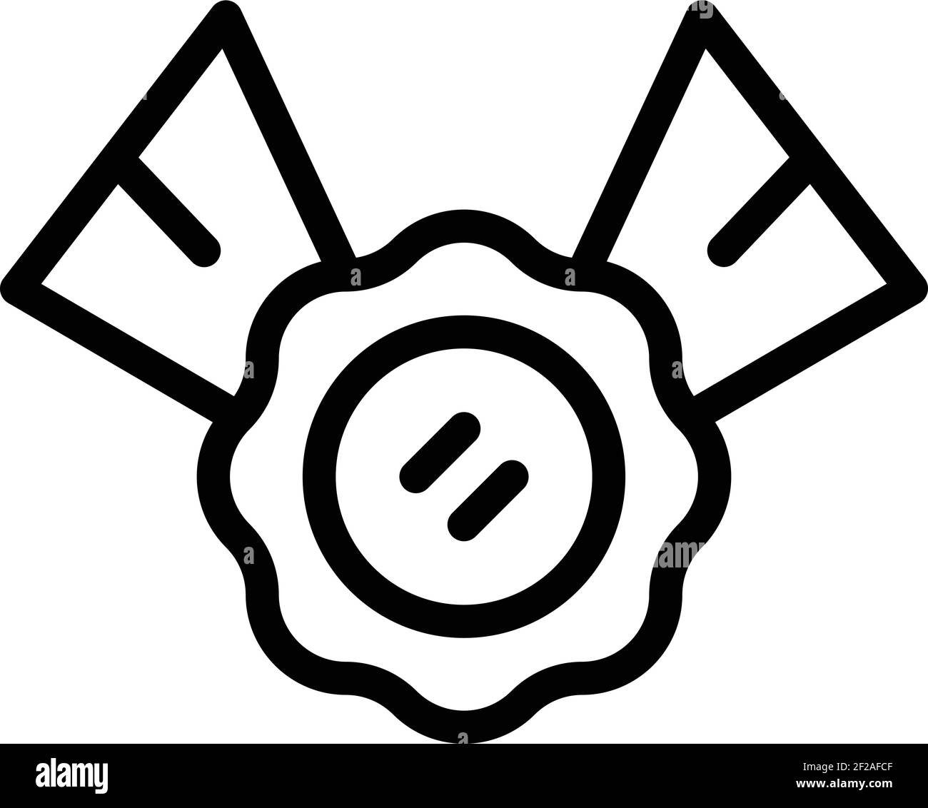 Champion medal icon. Outline champion medal vector icon for web design ...