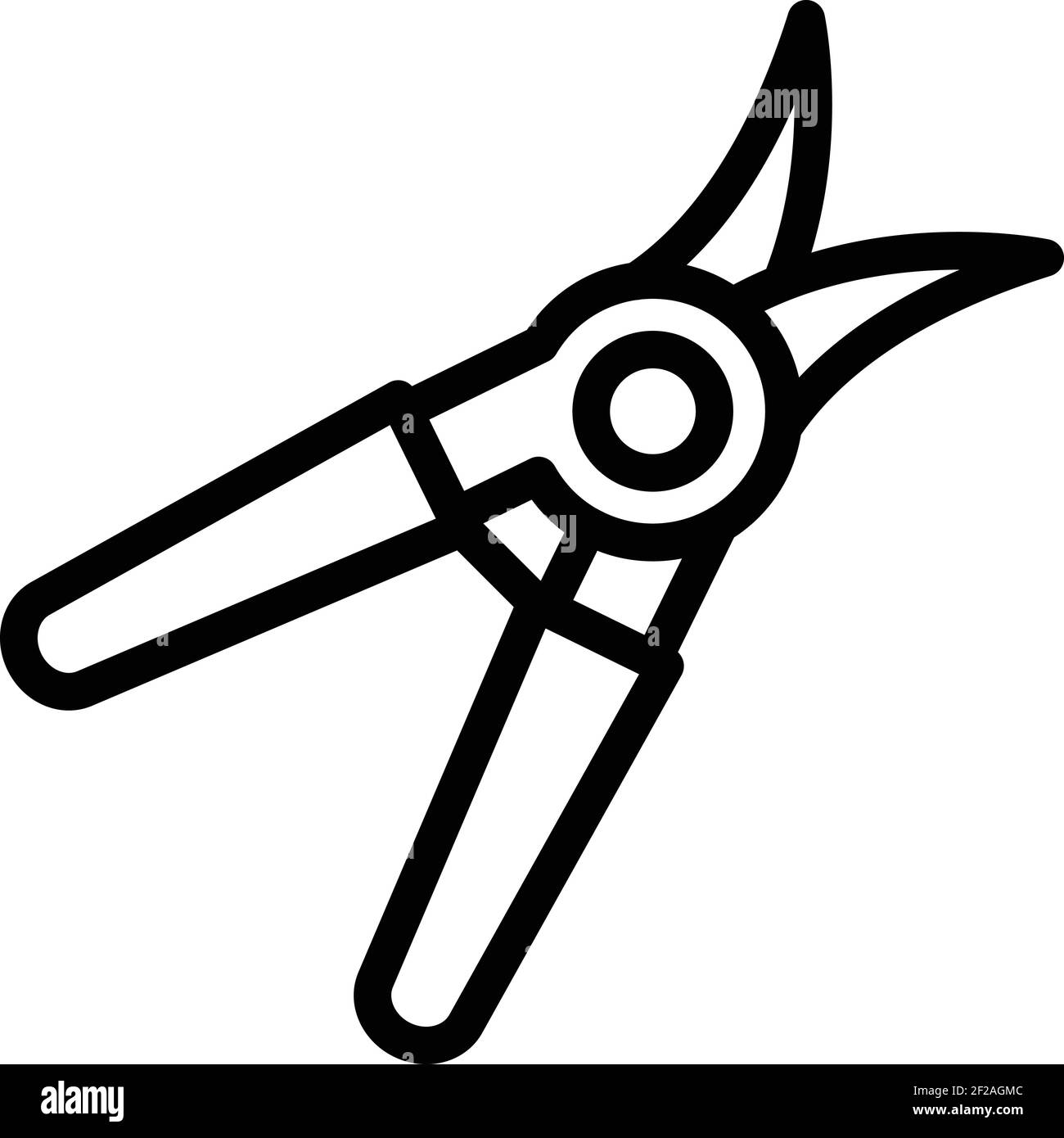 Flower shears icon. Outline flower shears vector icon for web design ...