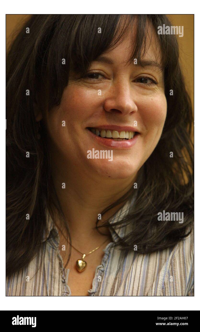 Comedian Arabella Weir in London, for Deborah Ross.Pic David Sandison 26/2/2003 Stock Photo