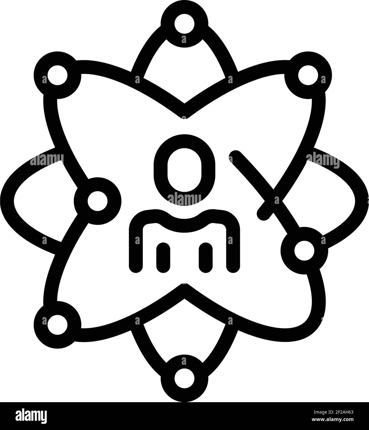 Career profile icon. Outline career profile vector icon for web design ...