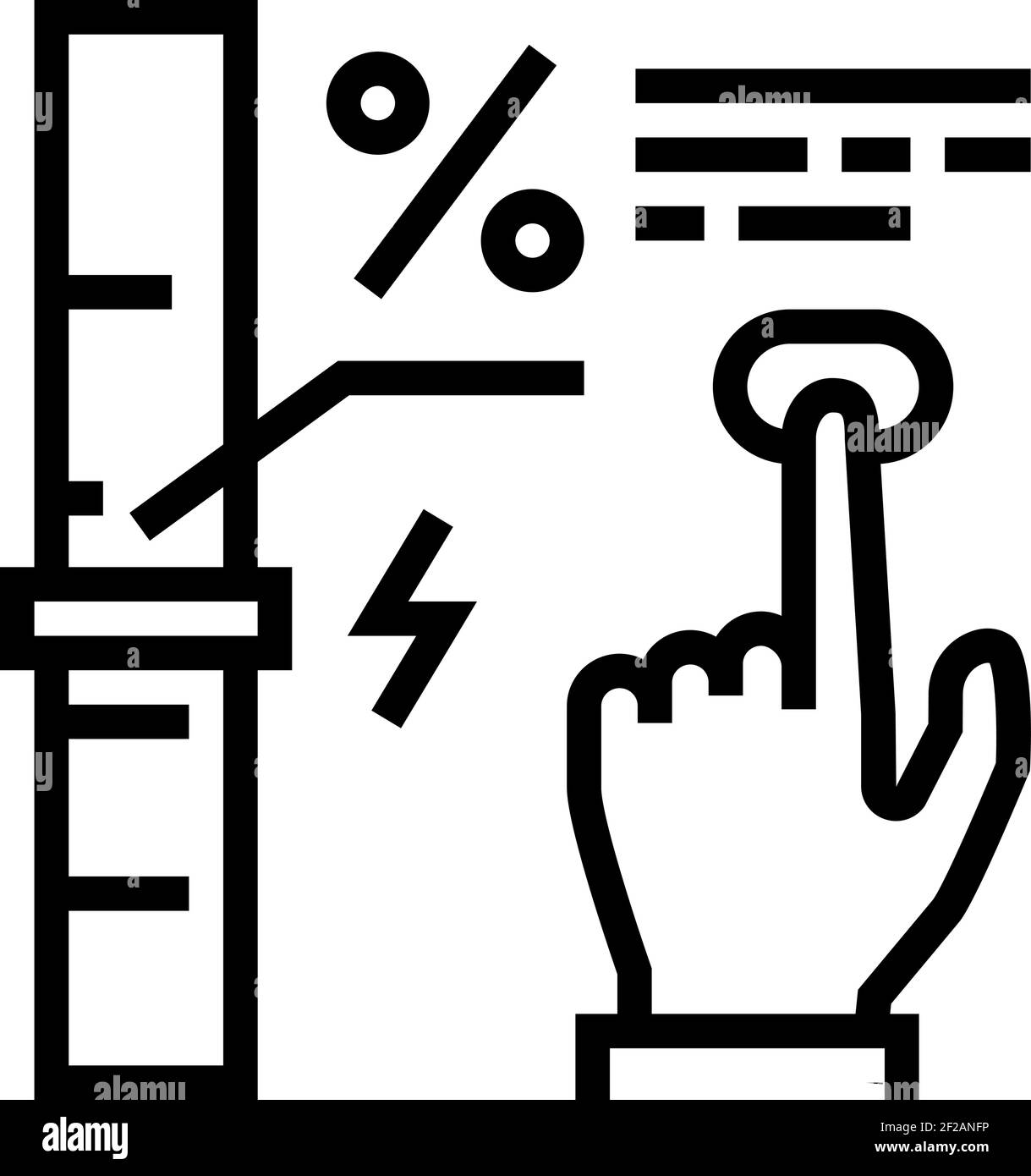 economy and energy saving line icon vector illustration Stock Vector ...