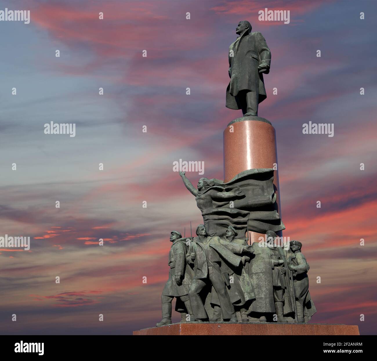 View of the monument ot Vladimir Lenin (1985, Sculptor Kerbel and ...