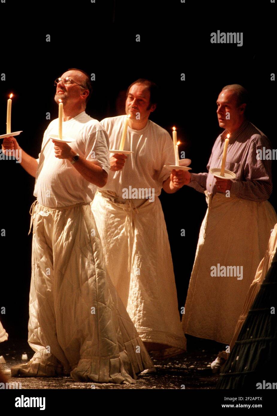 Rehearsal of new opera Doctor Ox's Experiment June 1998 by Gavin Bryar based on the novel by Jules Verne at the London Coliseum Stock Photo