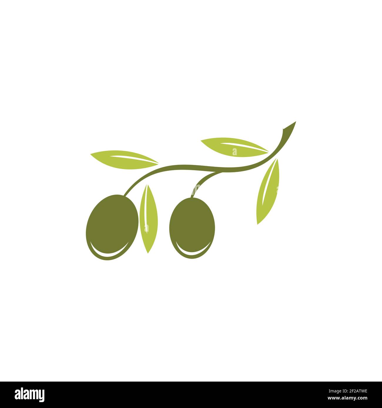 Olive logo template vector icon illustration design Stock Vector Image ...