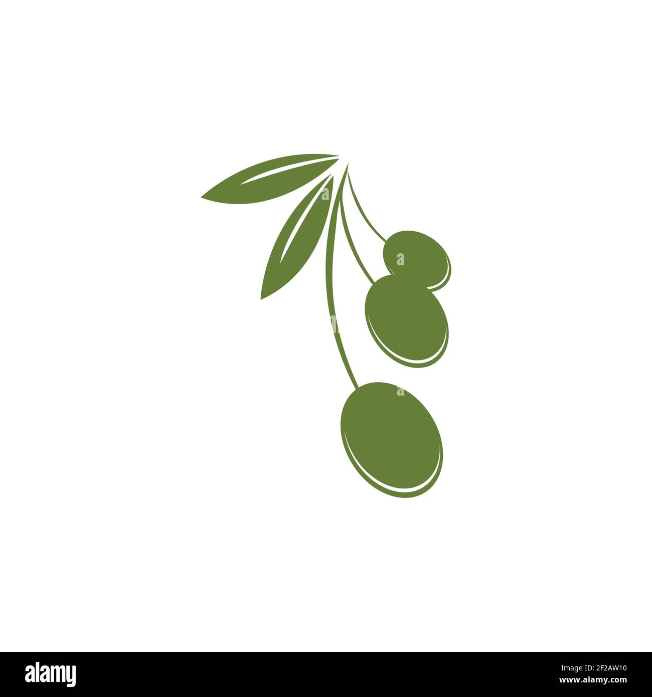Olive logo template vector icon illustration design Stock Vector
