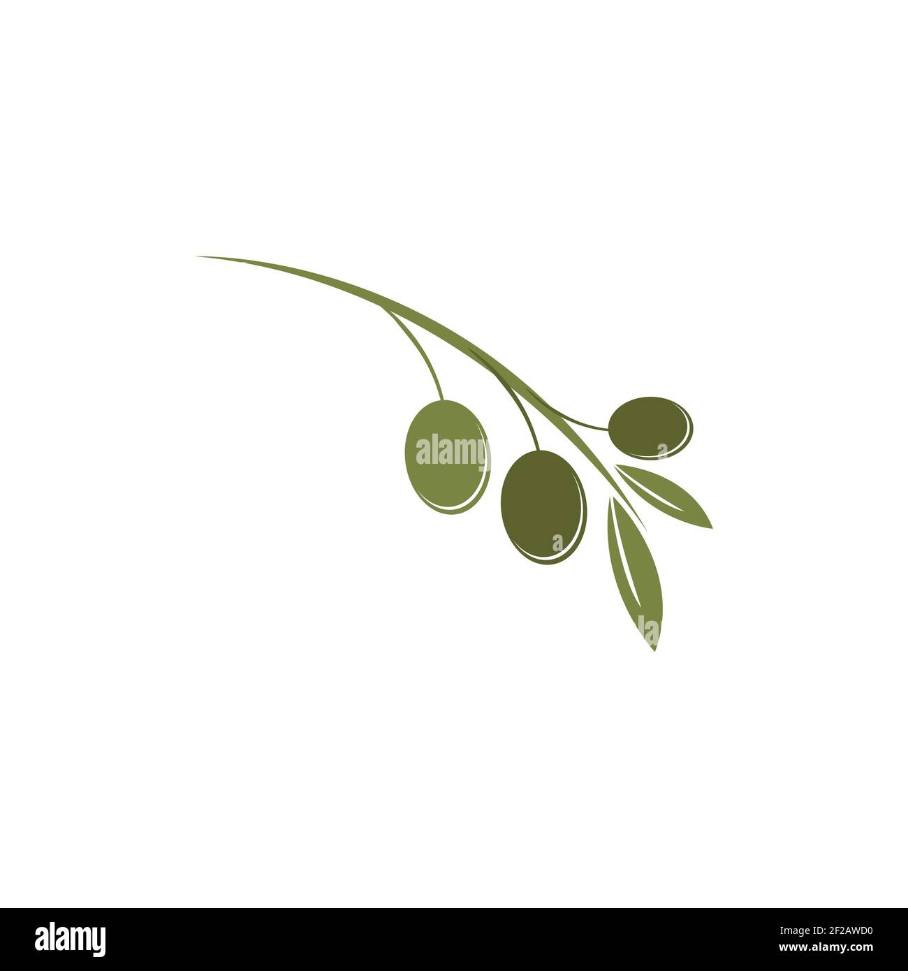Olive logo template vector icon illustration design Stock Vector Image ...