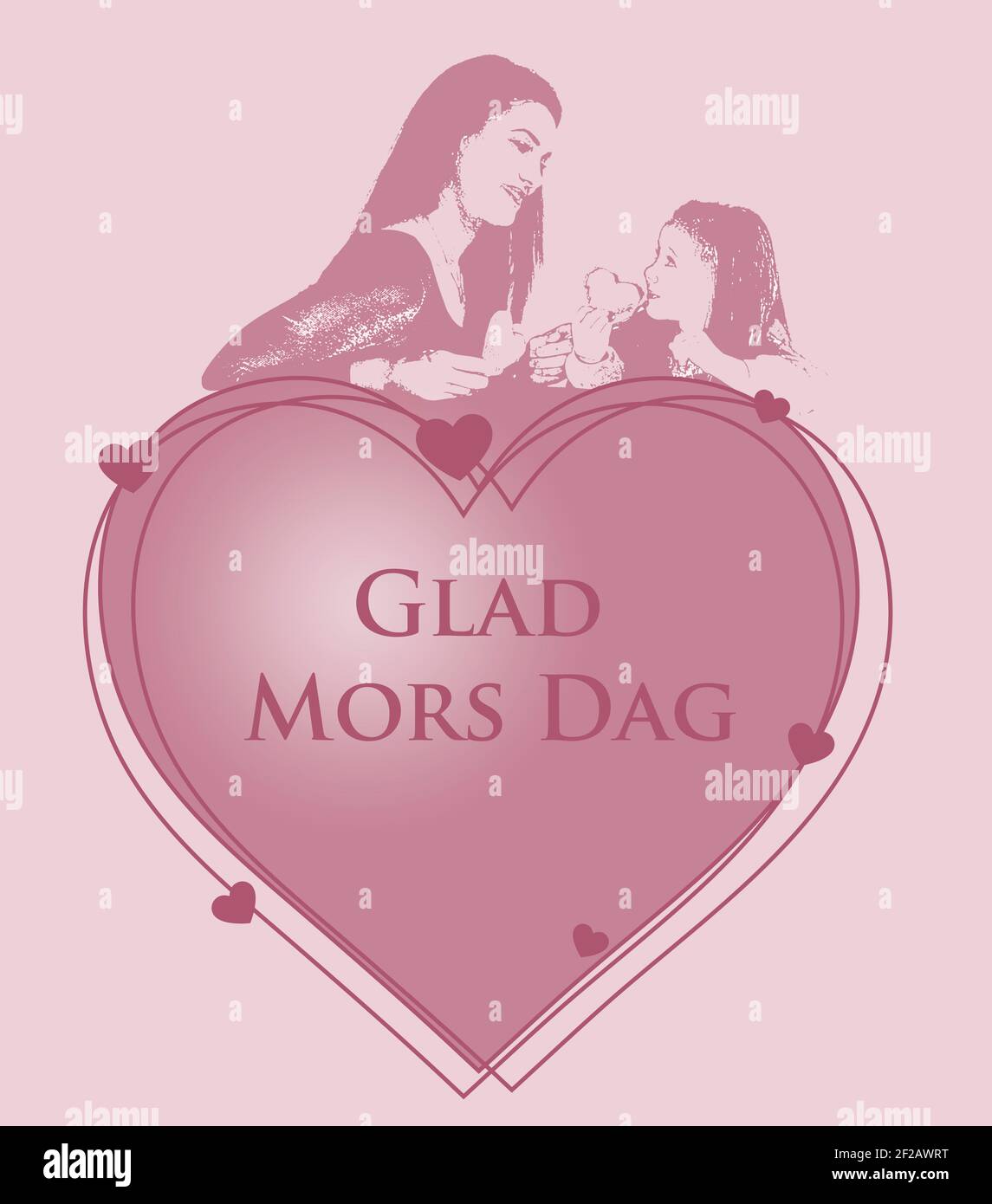 Mother's day poster made in Swedish. The most important person in our