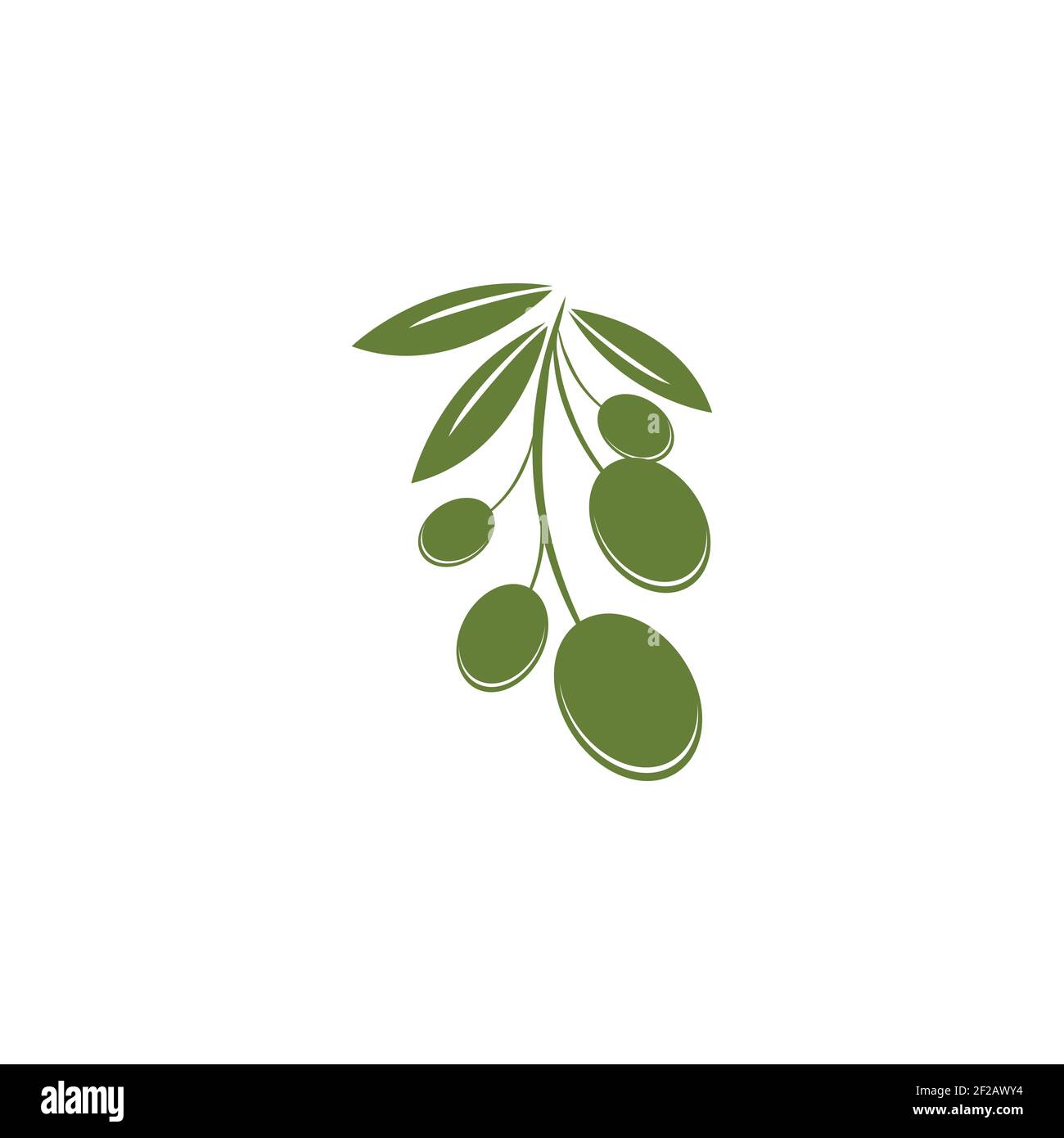 Olive logo template vector icon illustration design Stock Vector Image ...