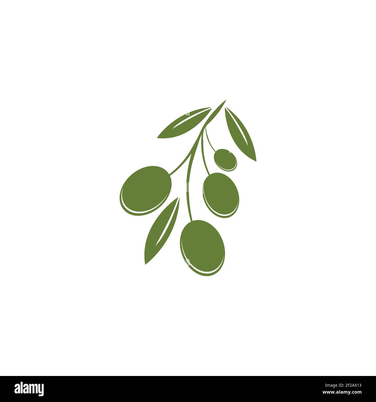 Olive logo template vector icon illustration design Stock Vector Image ...
